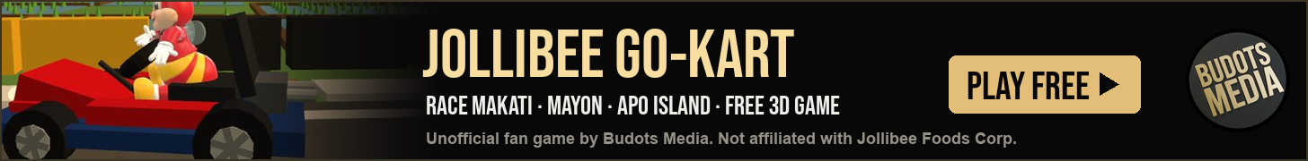 Jollibee Go-Kart, a free unofficial 3D fan game by Budots Media (not affiliated with Jollibee Foods Corp.).