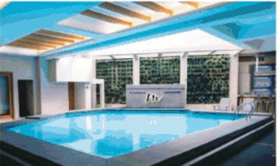 Indoor swimming pool at Mezzo Hotel