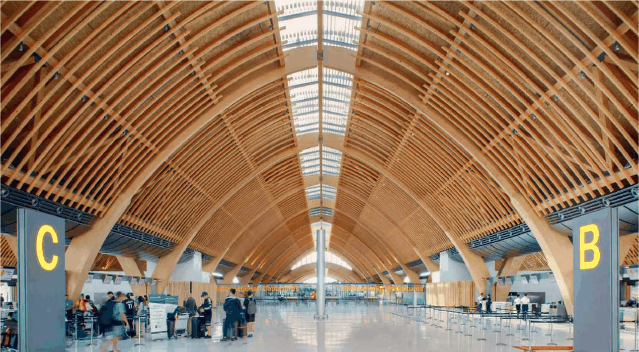 Travelers at the new Mactan-Cebu International Airport